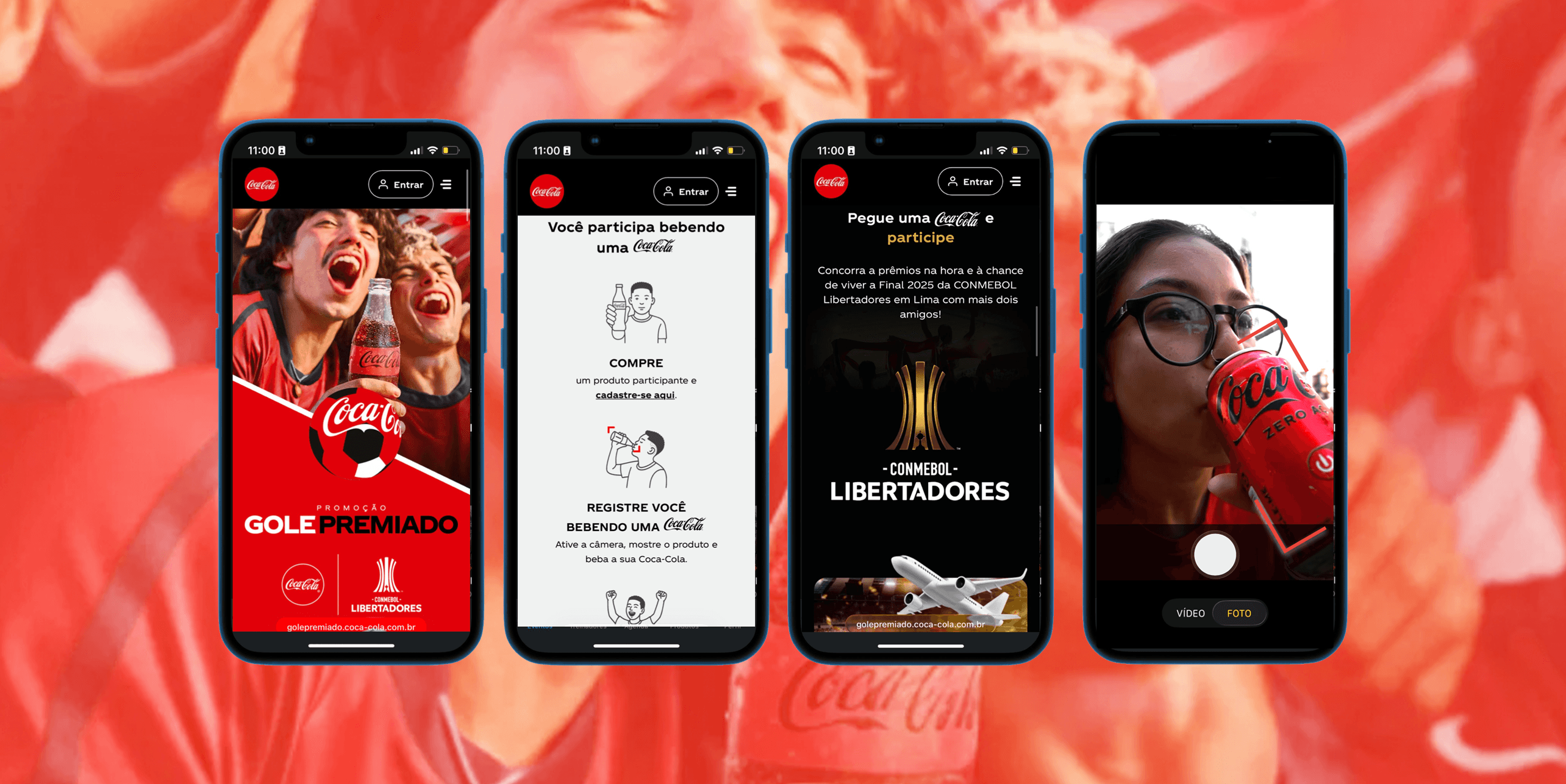 Pantallas de la campaña Gole Premiado